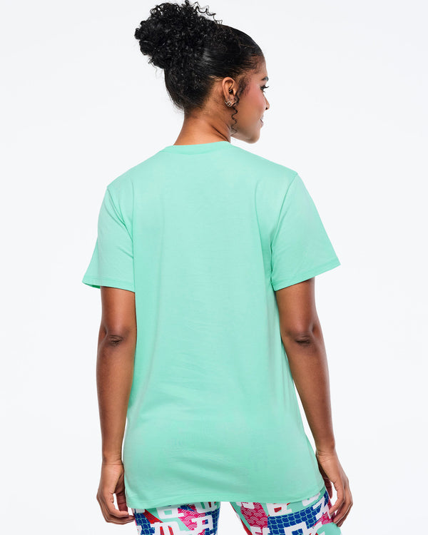 Eastern Flavor Crew Neck Tee - Light Green