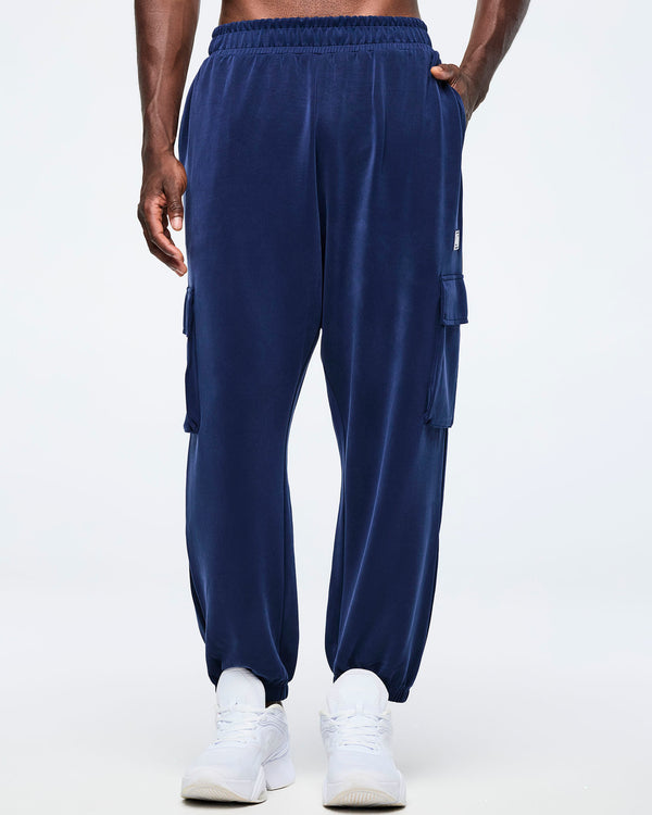 Apres Zumba Modal Slouch Cargo Pants - Indigo