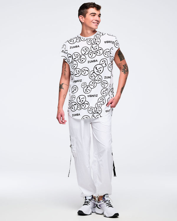 Wear It Out White # Zumba Basic Woven Cargo Pants