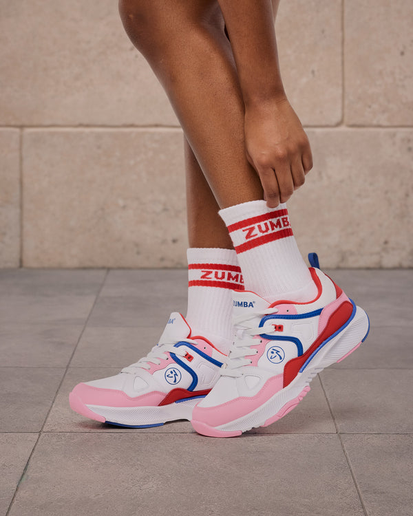 Wear It Out White # Zumba Train Street - White/Pink