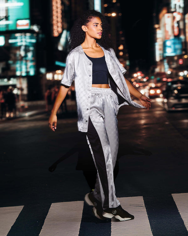 Zumba Runway Baseball Button Up Jersey