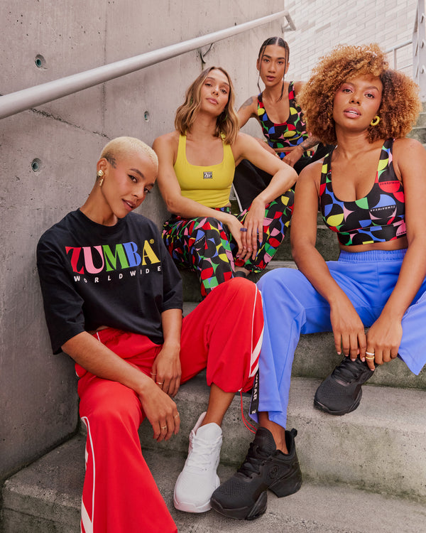 Zumba Haus Oversized Boxy Crop Top - Black