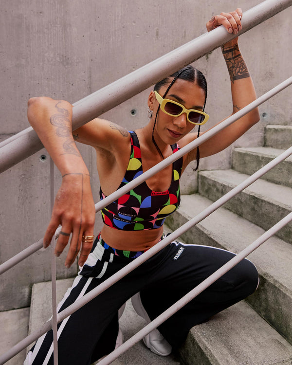 Zumba Haus Scoop Neck Bra With Keyhole