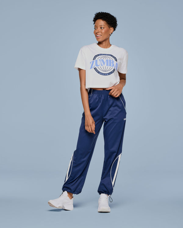 Zumba Out Loud Crew Neck Crop Top