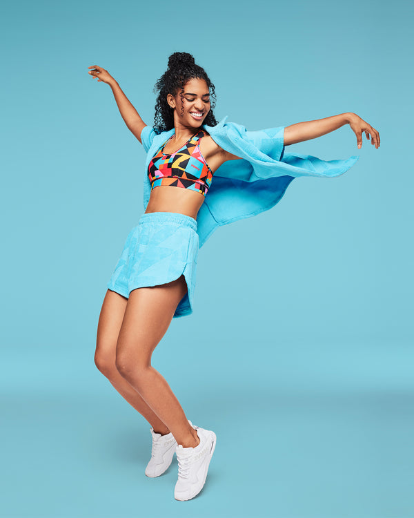 Zumba Rays Curved Running Shorts