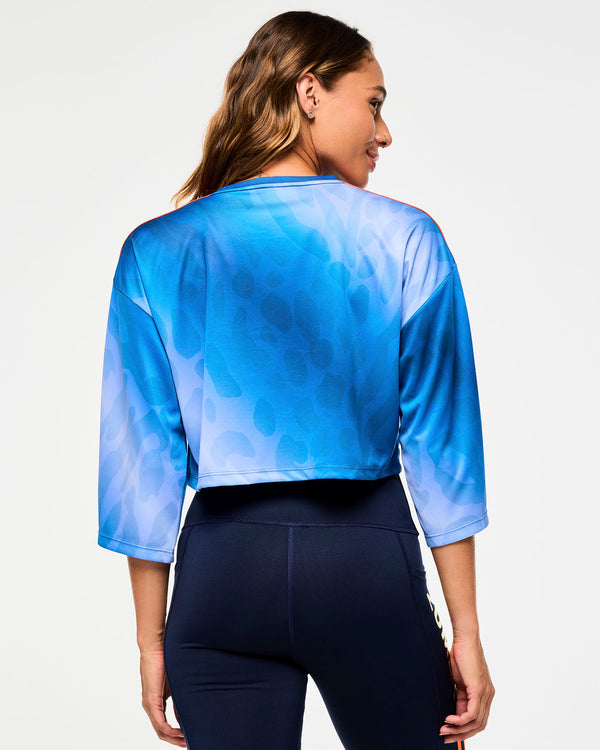 Victory Oversized Boxy Crop Top