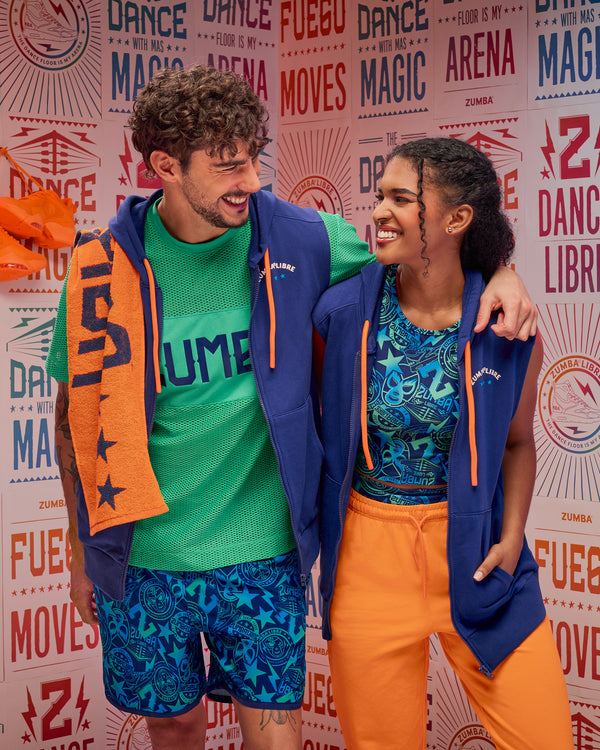 Zumba Libre Men's Sleeveless Zip-Up Hoodie