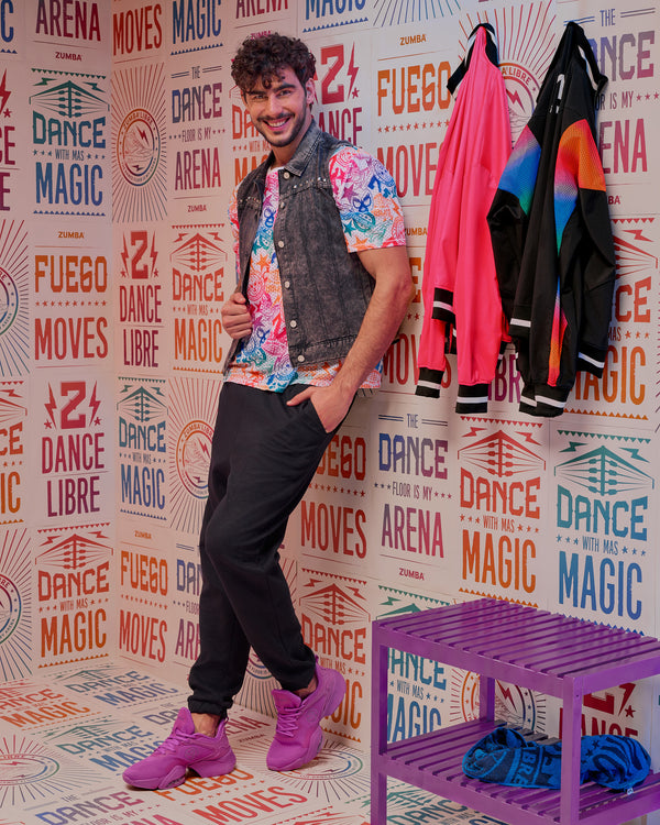 Zumba Libre Boxy Mesh Top With Side Slits