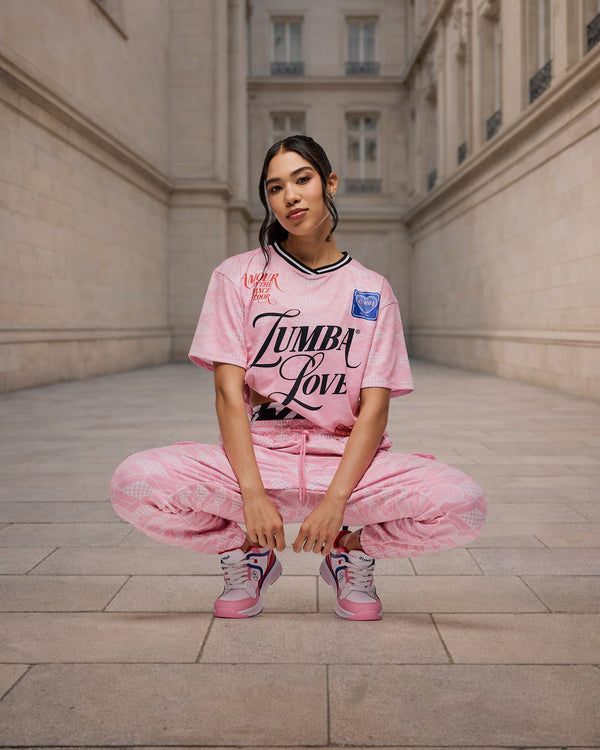 Zumba Amour Crew Neck Athletic Jersey