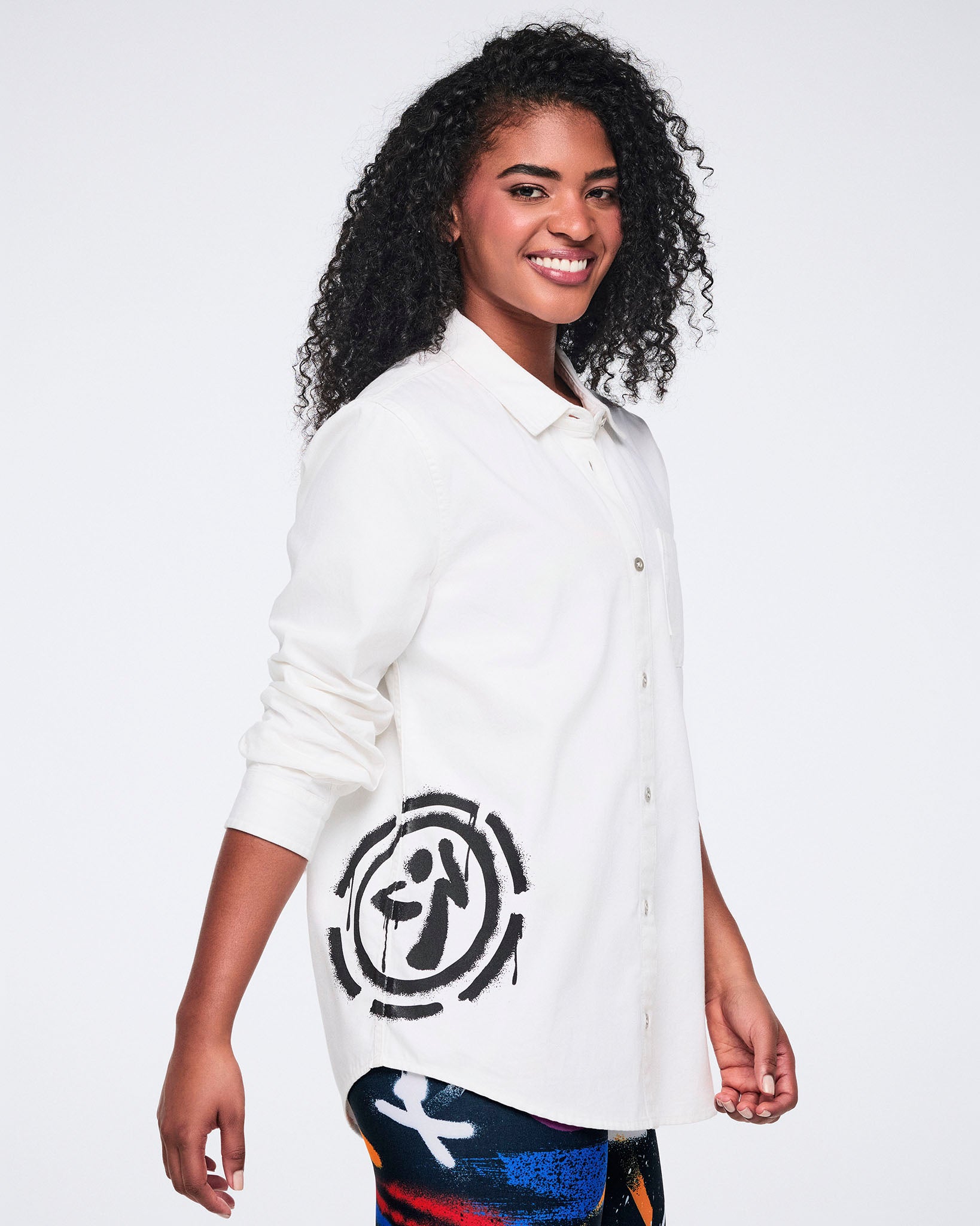 お値下げ！Zumba Sparkle Button Down スパンコールシャツ Pride Long Sleeve Button Down – Zumba Wear | STRONG iD