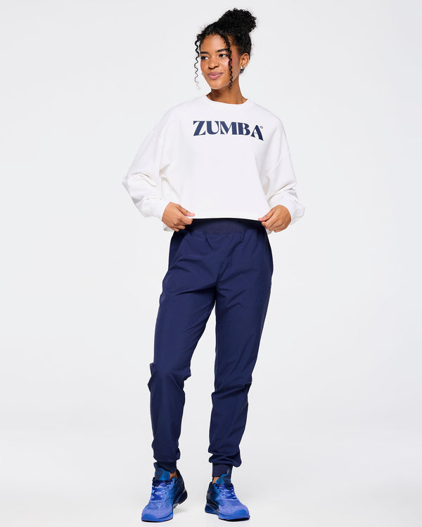 Zumba Out Loud Men's Stretch Woven Slim Ankle Joggers