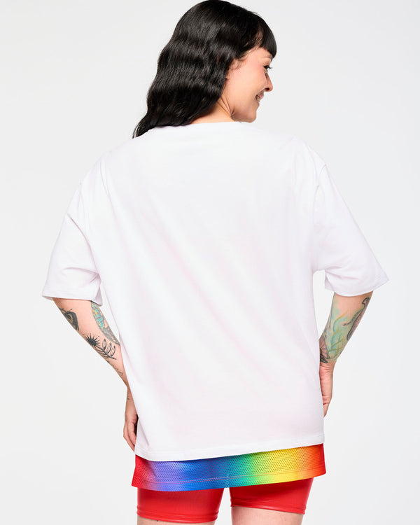 Zumba Men's Crew Neck Tee With Double Layered Hem