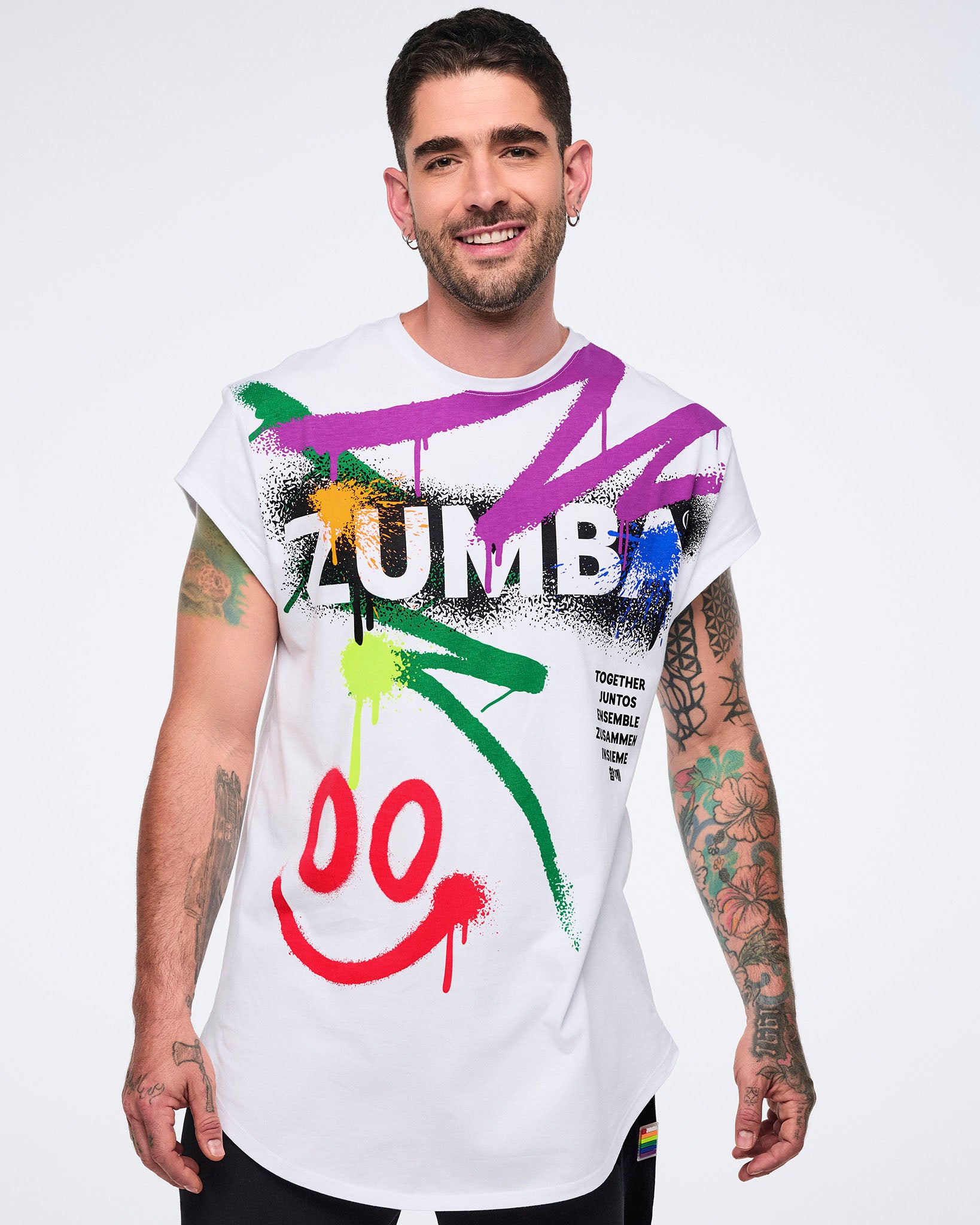 Pride Men's Round Hem Tee – Zumba Wear | STRONG iD