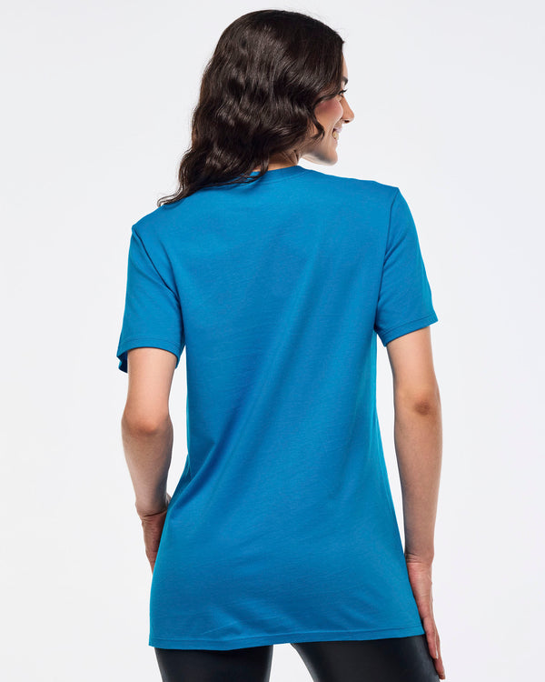 Zumba Libre Crew Neck Tee - Peek-A-Blue