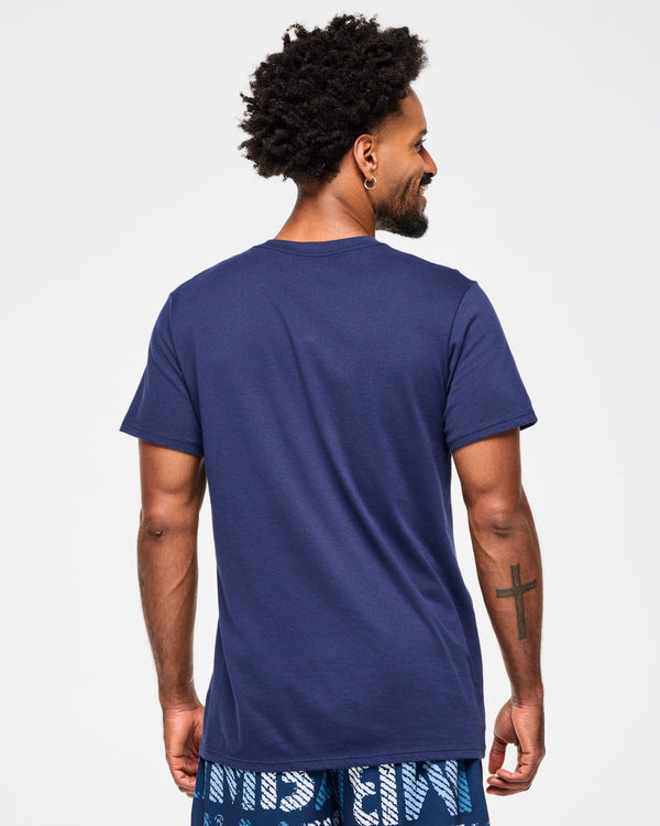 Blue Jean Crew Neck Tee - Indigo