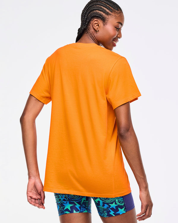 Zumba Libre Crew Neck Tee - Orange Punch