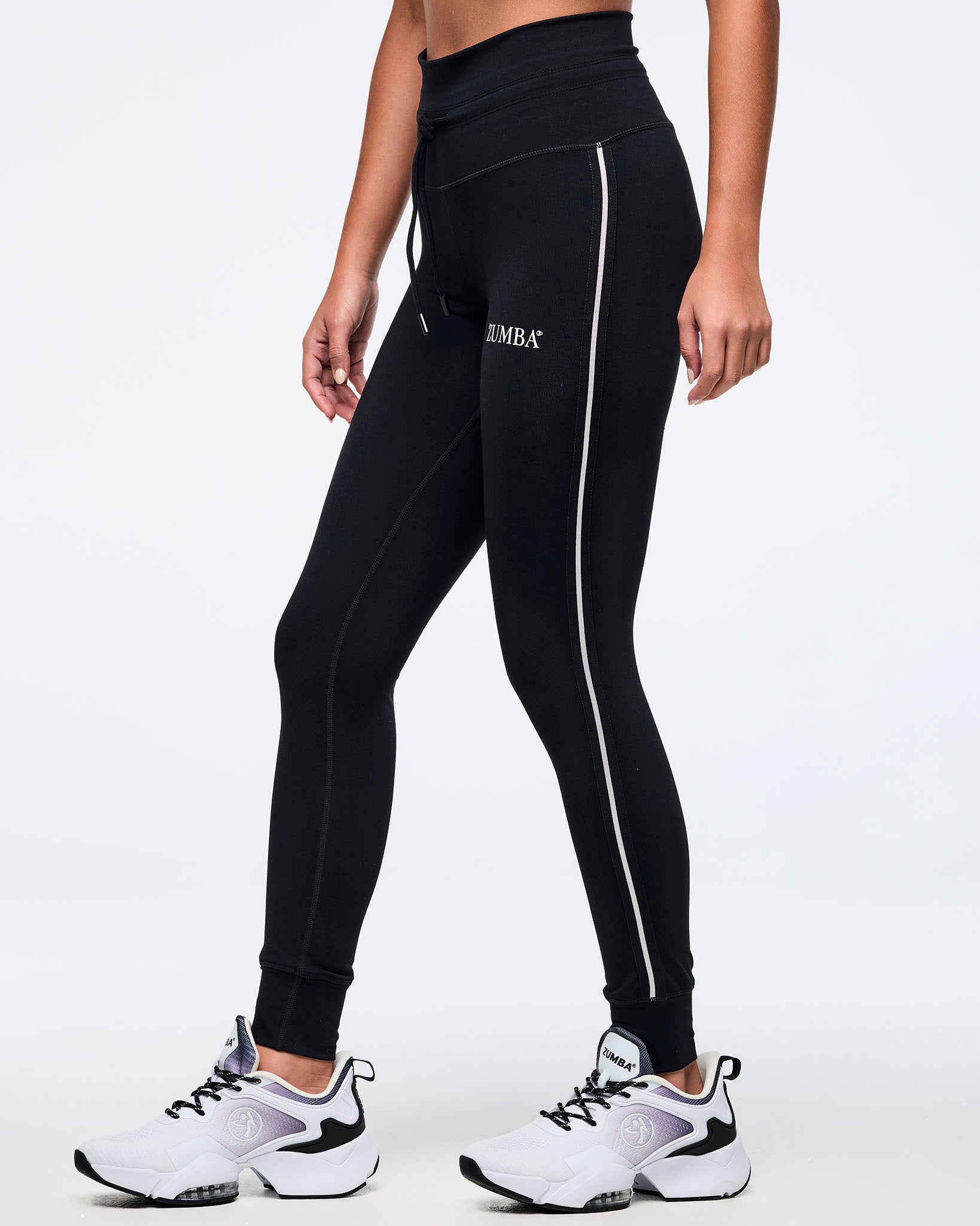 Zumba Sparkle High Waisted Joggers 白S 新品 Zumba Haus High Waisted Jogger Leggings – Zumba Wear | STRONG iD