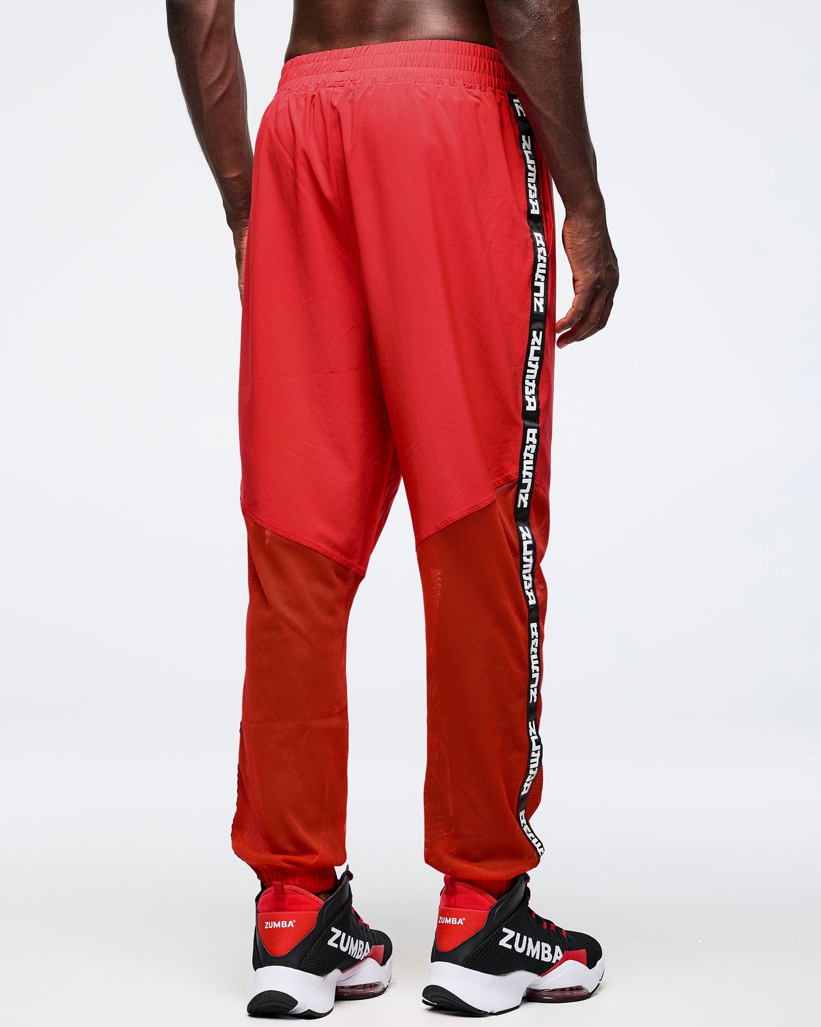 Eastern Flavor High Waisted Woven Track Pants With Mesh – Zumba