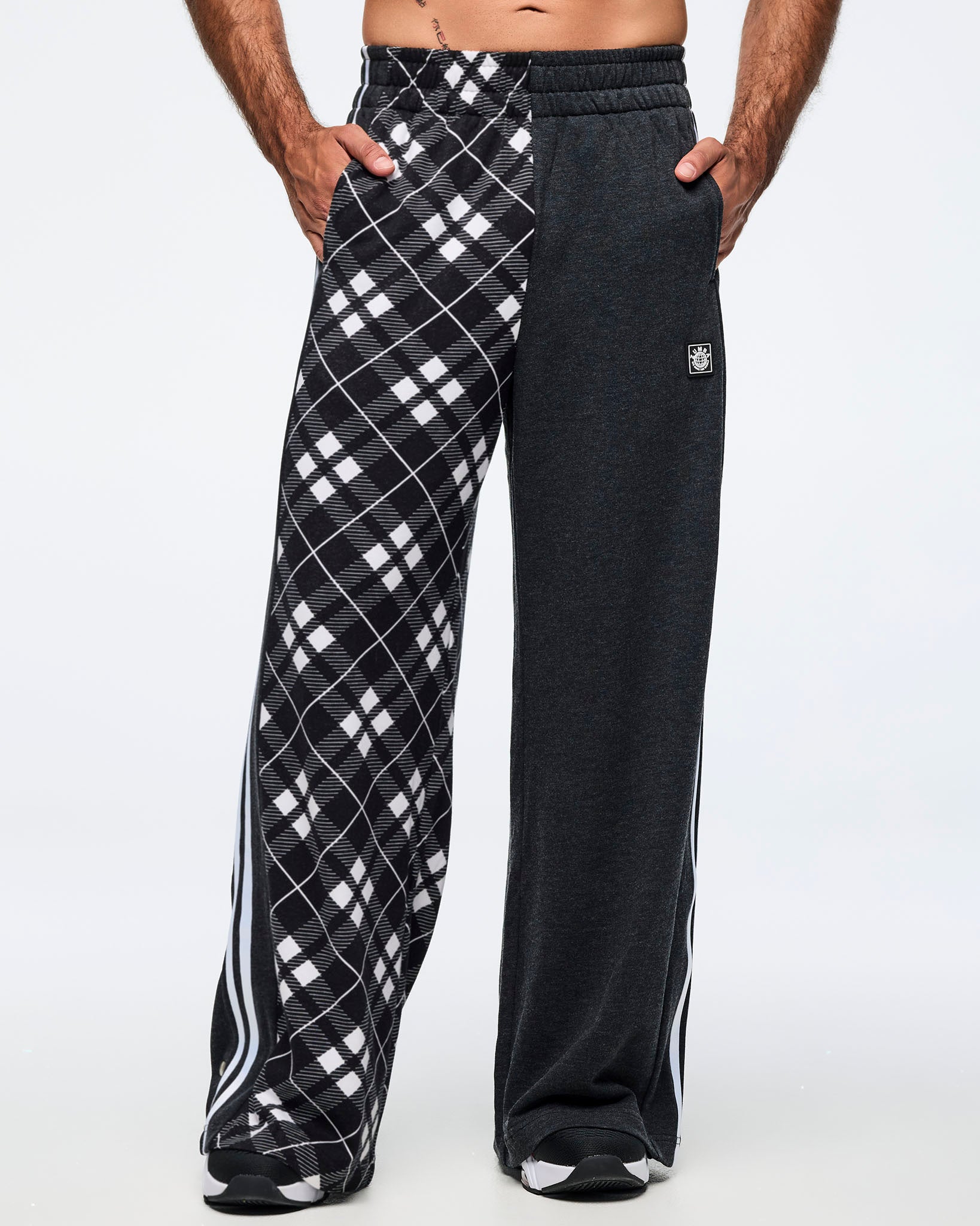 Eastern Flavor Wide Leg Pants With Wide Side Snap Placket – Zumba