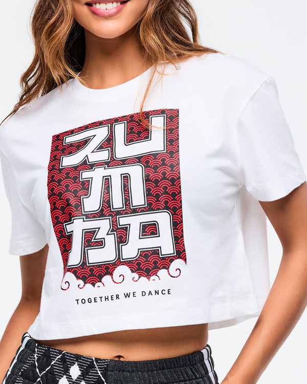 Eastern Flavor Crew Neck Crop Top