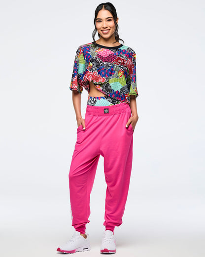 Eastern Flavor Boxy Dolman Crop Top