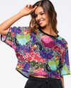 Eastern Flavor Boxy Dolman Crop Top