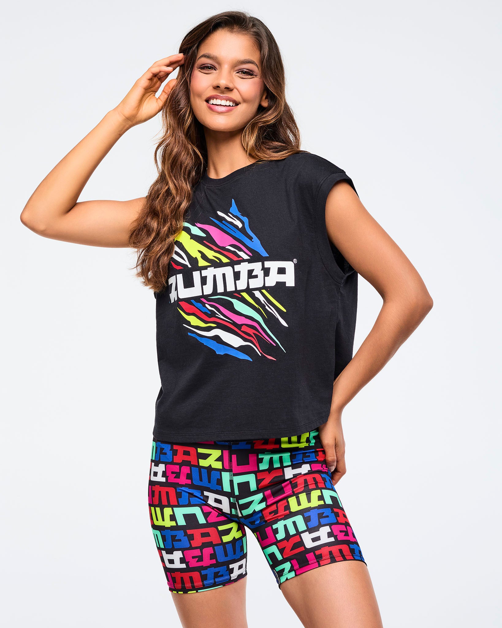 Eastern Flavor High Waisted Biker Shorts – Zumba Wear | STRONG iD