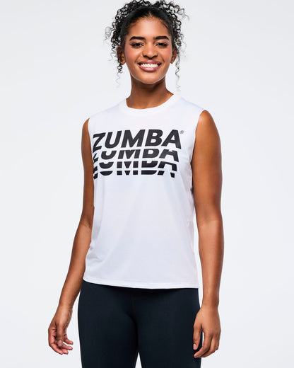 Zumba Basic Crew Neck Muscle Tank - Mesh