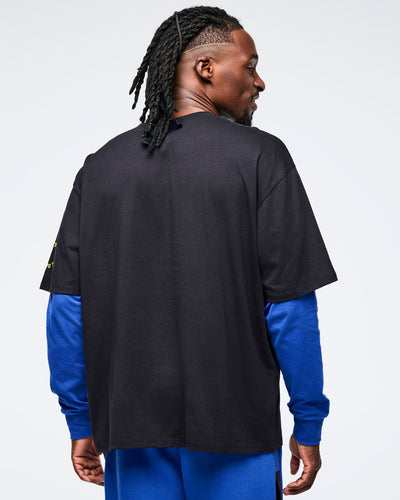 Eastern Flavor Men's Oversized Crew Neck Tee