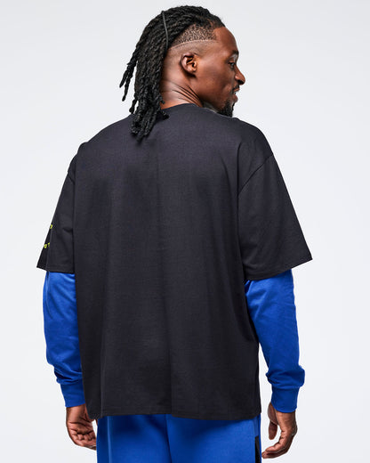 Eastern Flavor Men's Oversized Crew Neck Tee