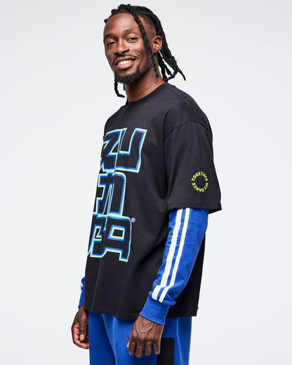 Eastern Flavor Men's Oversized Crew Neck Tee