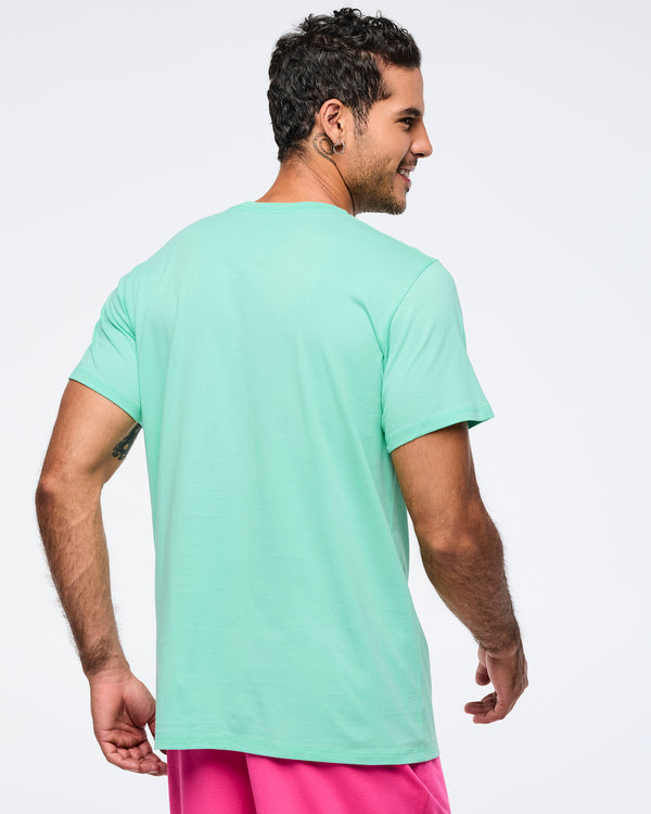 Eastern Flavor Crew Neck Tee - Light Green