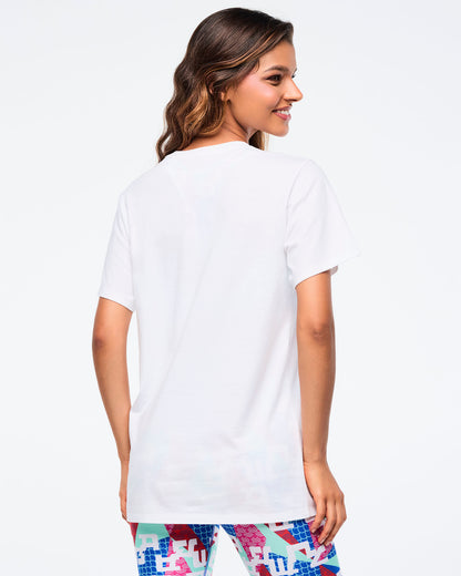 Eastern Flavor Crew Neck Tee - White