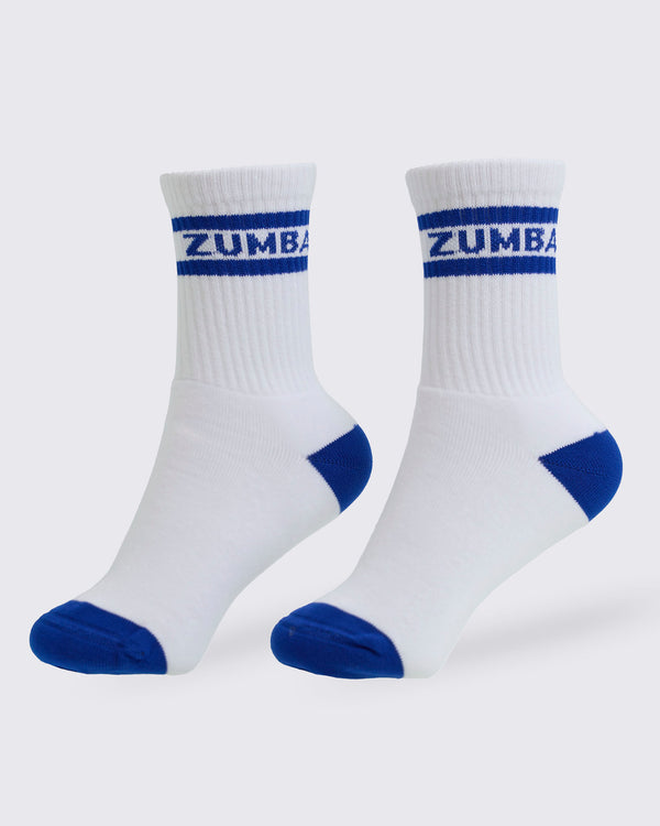 Zumba Amour Plush Half Crew Socks