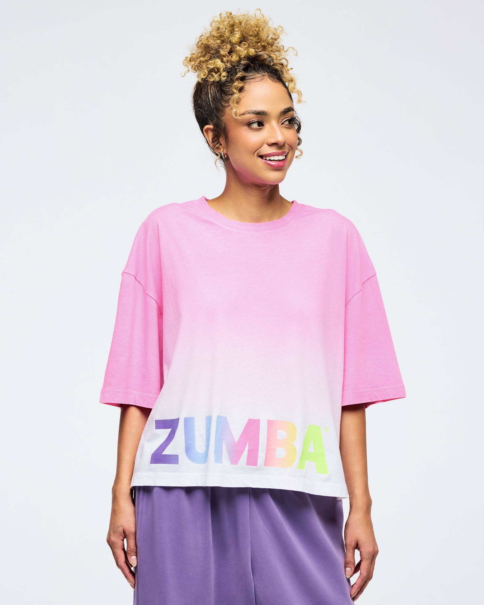 Pastel Oversized Boxy Crop Top – Zumba Wear | STRONG iD