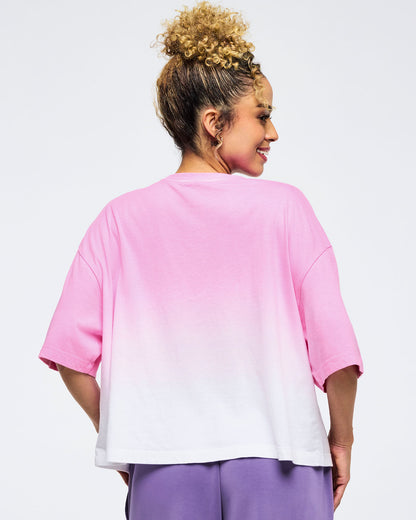 Pastel Oversized Boxy Crop Top