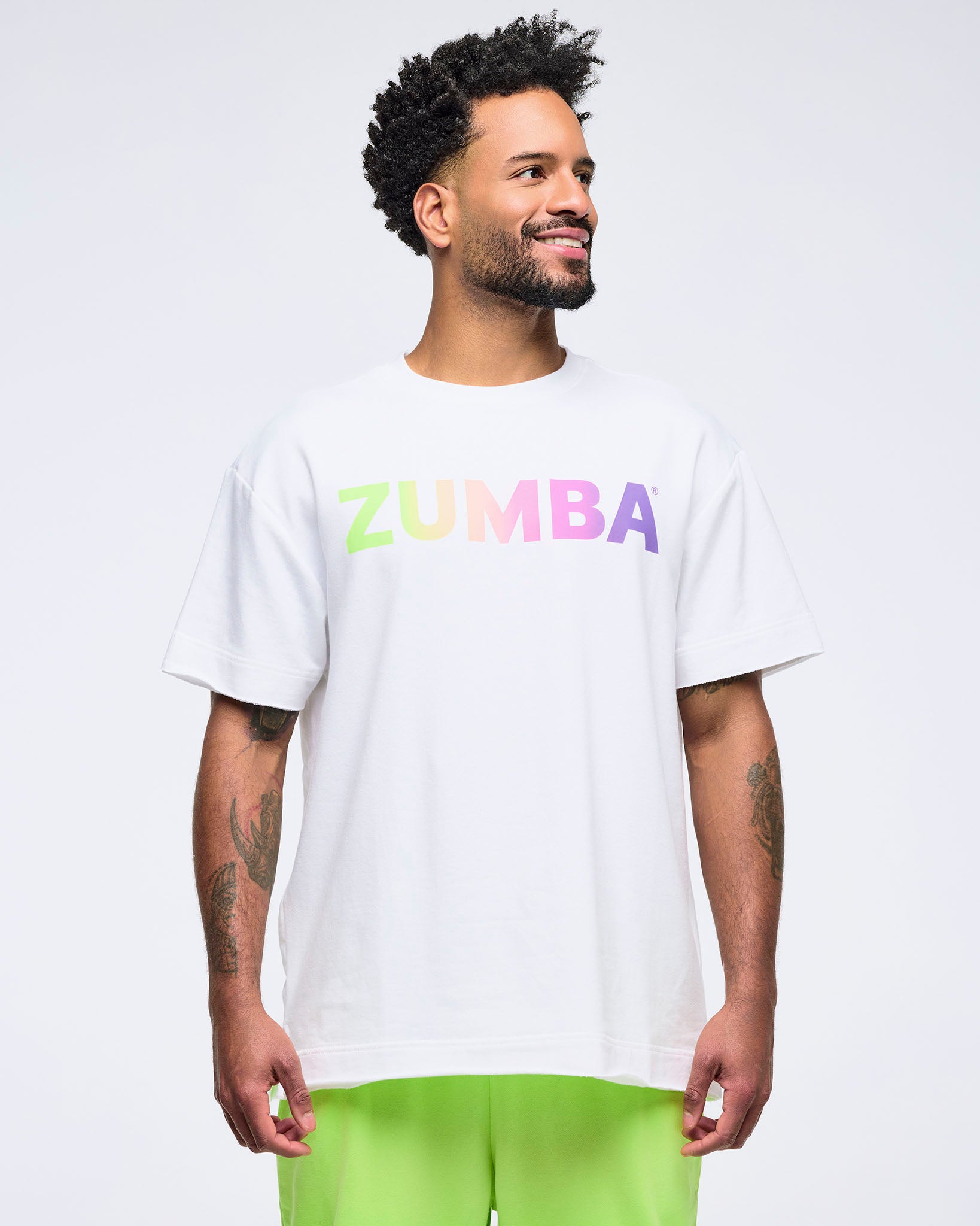その他 ZUMBA Pastel Unisex Long Oversized Tee Pastel Unisex Oversized Top – Zumba Wear | STRONG iD