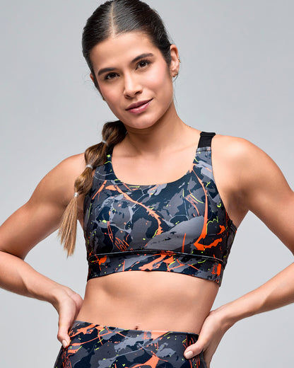 STRONG iD Scoop Neck Adjustable Cross Back Bra