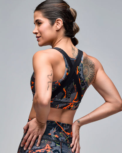 STRONG iD Scoop Neck Adjustable Cross Back Bra