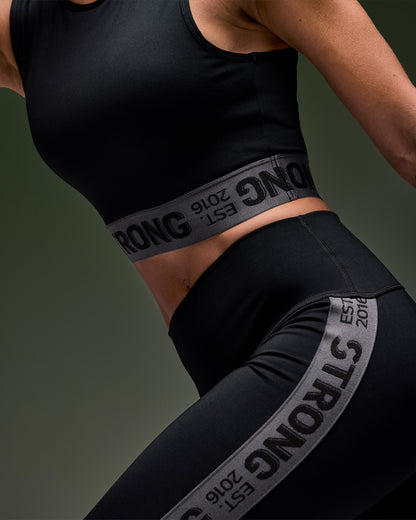 STRONG iD Crop Tank With Elastic Waistband