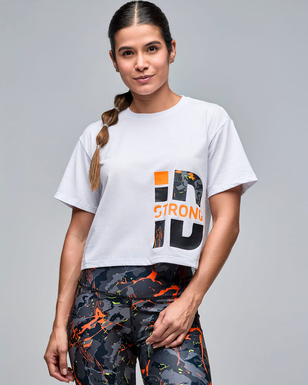 STRONG iD Boxy Top With Mesh Back
