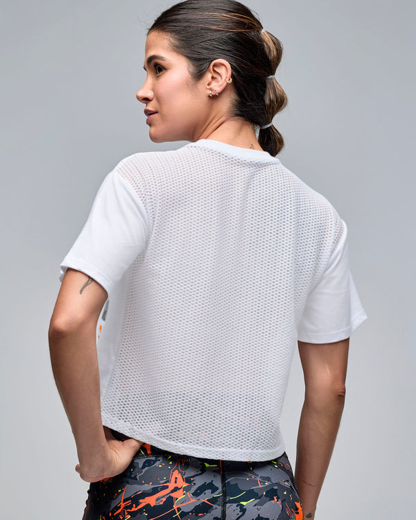 STRONG iD Boxy Top With Mesh Back