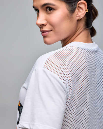 STRONG iD Boxy Top With Mesh Back