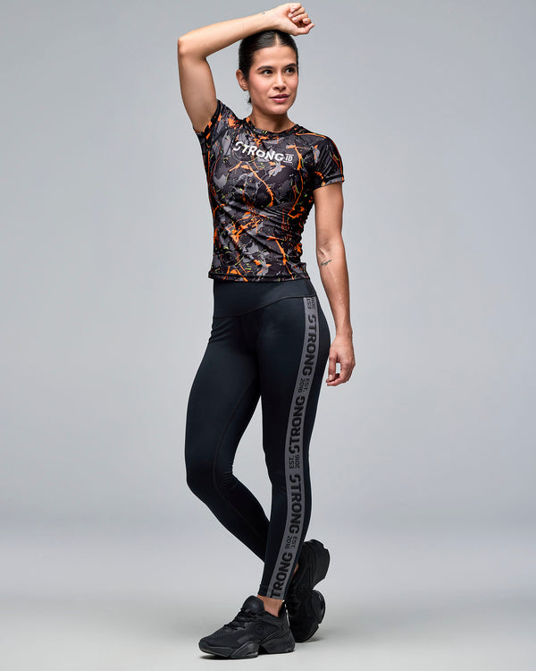 STRONG iD Fitted Raglan Cap Sleeve Top