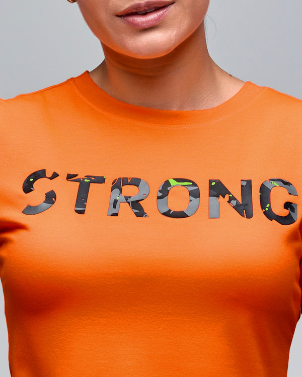 STRONG iD Fitted Short Sleeve Top - Orange