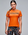 STRONG iD Fitted Short Sleeve Top - Orange