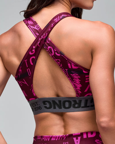 STRONG iD Z-Lift High Neck Cross Back Bra