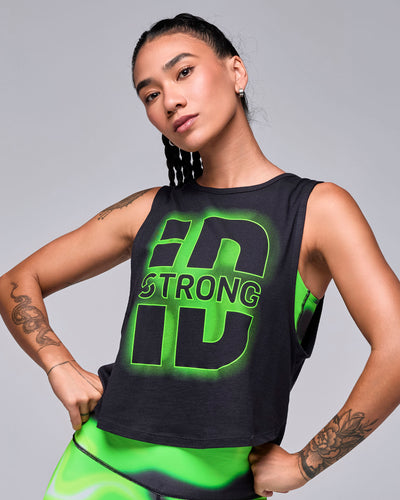 STRONG iD Crop Muscle Tank