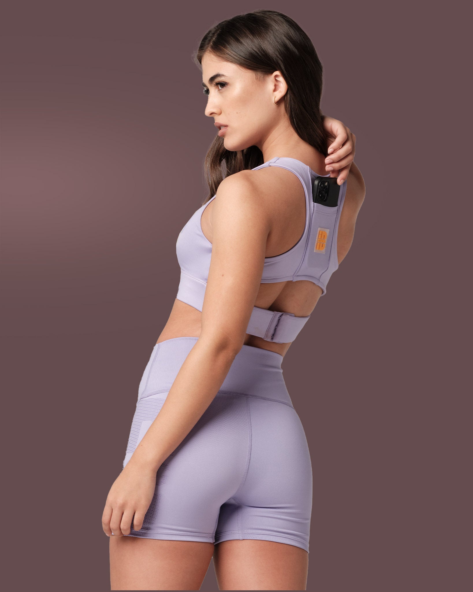 The Perfect Racerback Heather Grey Sports Bra for Strong Humans