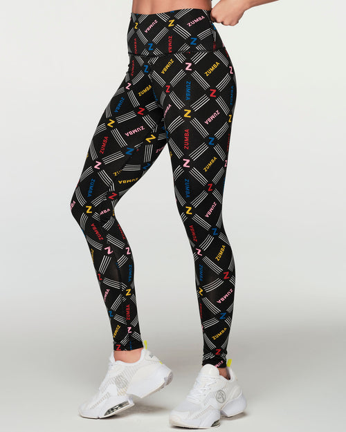 Zumba Happy High Waisted Ankle Leggings - Zumba Shop SEA